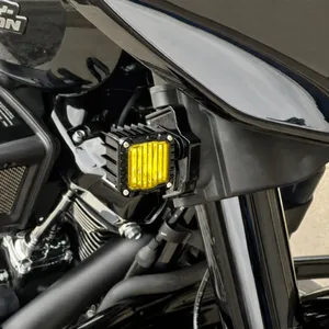 Custom Dynamics, intermitente LED Shark Demon Delantero. Amarillo