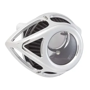 Arlen Ness, conjunto de filtro de aire Clear Tear. Cromado
