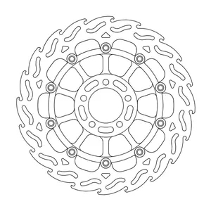 Rotor de freno flotante serie Flame de Moto-Master