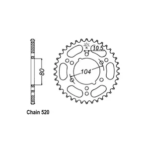Piñón trasero JT 1478.40