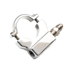 Soporte para manómetro de presión de aceite de manillar de 1-1/4". Cromado
