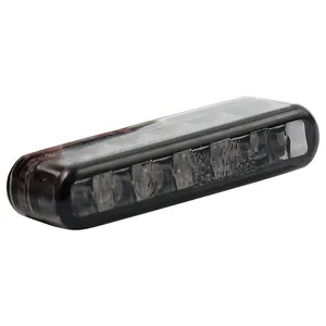Intermitente trasero LED Shorty. Uso horizontal. Lente ahumada