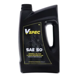 Aceite de motor Vspec, SAE 50 (Mineral). Botella de 4 litros