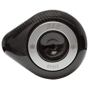 S&S, tapa del filtro de aire Stealth. Fibra de carbono