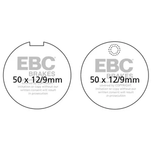 Pastillas de freno EBC Orgánicas