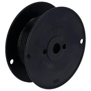 Cable en carrete, calibre 10. 100 ft. Negro