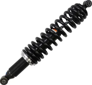 Amortiguador de gas monoabsorción trasero negro con resorte espiral