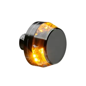 Motogadget, intermitente LED mo.blaze disc Dark. Negro, izquierdo