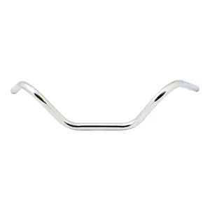 Manillar Buckhorn de 1 pulgada con acabado cromado brillante
