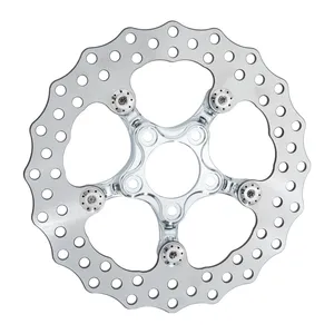 Arlen Ness, rotor de freno 'Spider' de 11.5". FR/RR. Cromado