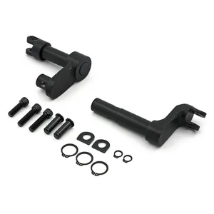 Kit de bracket de conversión de estriberas. +2" extendido. Negro