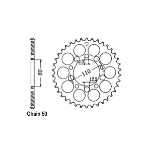 Corona trasera JT 1334.46
