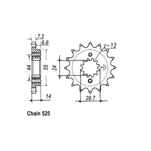 Piñón delantero JT 314.16