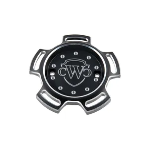 Cult-Werk, tapa de puntal negra, con logo