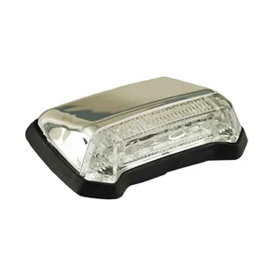 Nitro, luz trasera LED con guardabarros mini. Cromado. Lente transparente