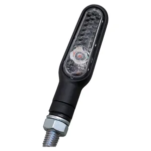 Daytona, juego de intermitentes LED mini D-Light. Negro, lente transparente