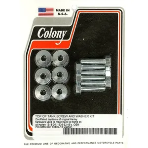 Colony, kit de montaje de depósito de gasolina. Galvanizado en zinc