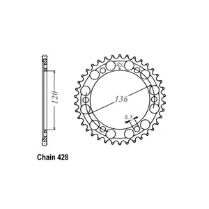 Piñón trasero JT 1847.57