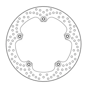 Rotor de freno fijo remachado serie Halo de Moto-Master