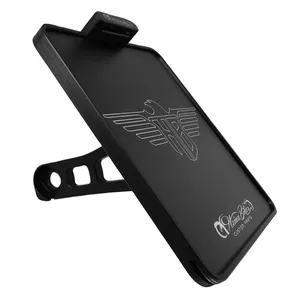 Soporte de matrícula HeinzBikes, montaje lateral. Negro