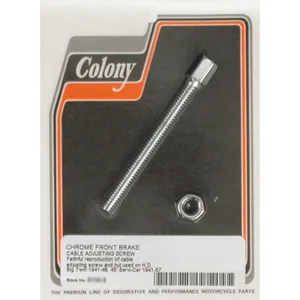Colony, ajustador de cable de freno delantero. Cromo