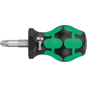 Destornillador corto Wera serie 355 PZ3 para tornillos Pozidriv