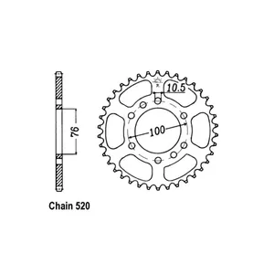 Piñón trasero JT 1825.48