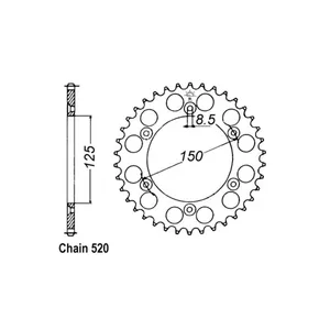 Piñón trasero JT 897.42
