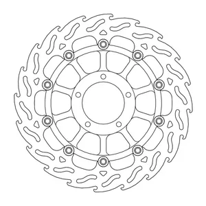 Rotor de freno flotante serie Flame de Moto-Master