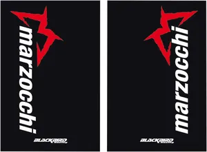 Autocolantes para forquilhas - Autocolantes marzocchi preto 2PK