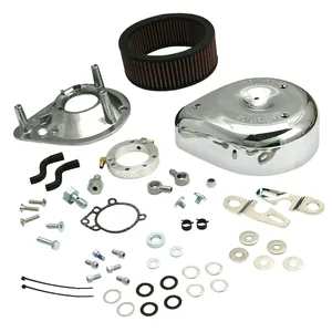 S&S, conjunto de filtro de aire en forma de lágrima. Cromado