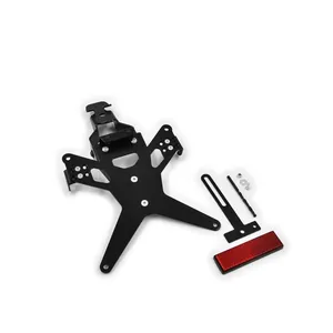 Soporte de matrícula Zieger X-Line negro