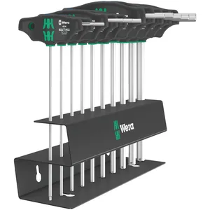 Juego de destornilladores Wera T-handle Hex plus pulgadas, 7 piezas