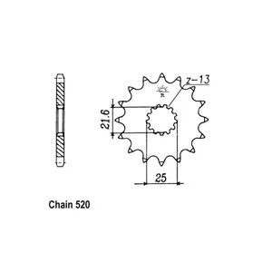 Piñón delantero JT 565.15