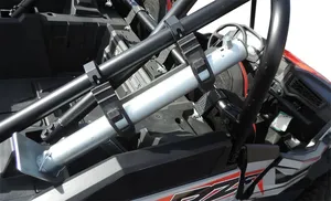 Gato de soporte universal para motocicletas en posición de trabajo
