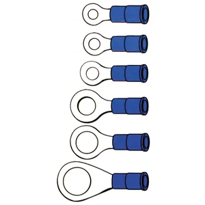 Conectores, terminal anular PVC, crimpado. Azul 7.94mm
