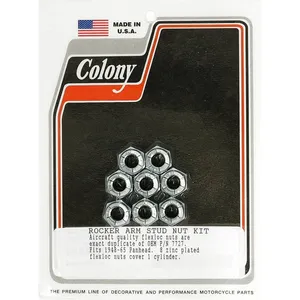 Colony, juego de tuercas flexibles para vástago de balancín Panhead