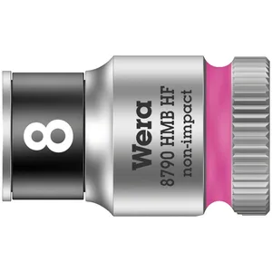 Wera Zyklop 3/8" llave de vaso con función de retención - Métrica 8.0