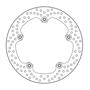 Rotor de freno fijo remachado serie Halo de Moto-Master