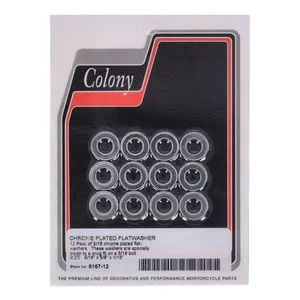 Colony, Arandelas planas 5/16" Cromadas
