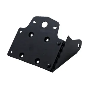 Soporte lateral para matrícula. Negro