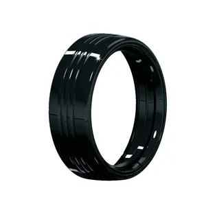 Kuryakyn, Anillo decorativo para faro de 7". Negro brillante
