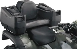Baúl de almacenamiento Diplomat negro para motocicleta