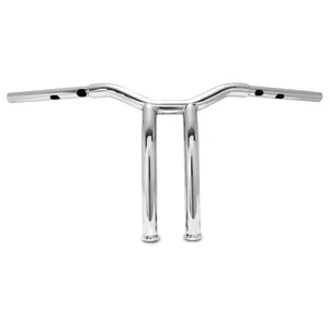 Burly, Dominator raked T-bar de 1-1/4", 12" de elevación. Cromado