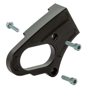 Rick's Motorcycles, soporte lateral para matrícula. Negro