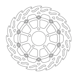 Rotor de freno flotante serie Flame de Moto-Master