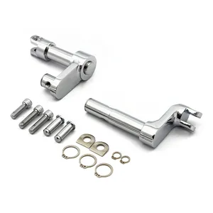 Kit de bracket de conversión de estriberas. +2" extendido. Cromado