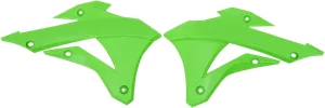 Cubiertas de radiador de repuesto - Cubreradiadores Kawasaki KX85 KX-GREEN