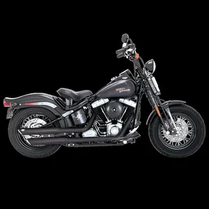 Vance & Hines, silenciadores PCX slip-on twin slash de 3". Negro