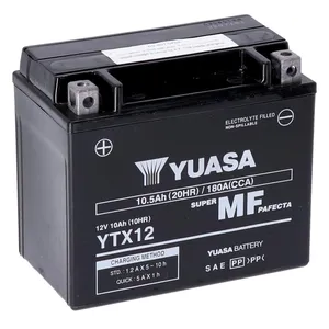 Batería Yuasa, AGM de alto rendimiento, YTX12-WC